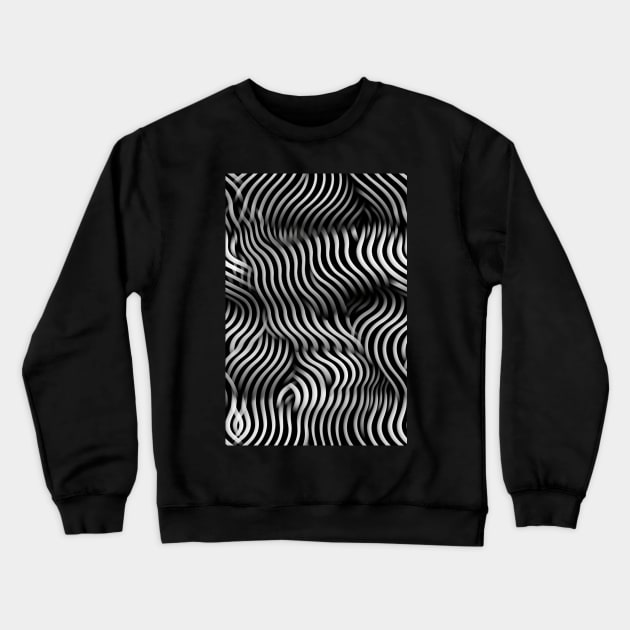 OP Art Ramen Noodle Illusion - OP Panek 03 Crewneck Sweatshirt by acrylicpainterr